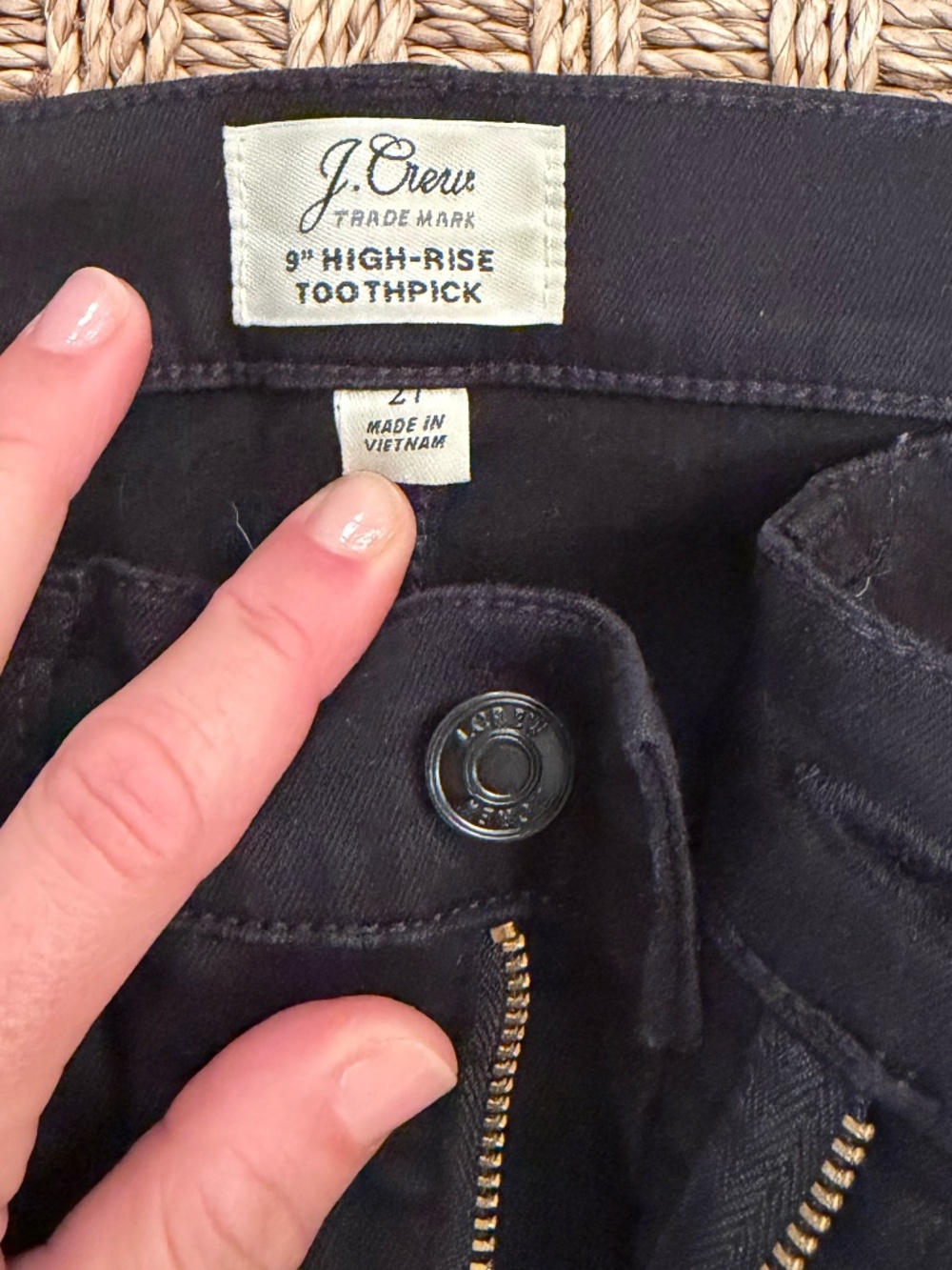 JCrew High Rise Toothpick Jeans - Picture 3 of 3